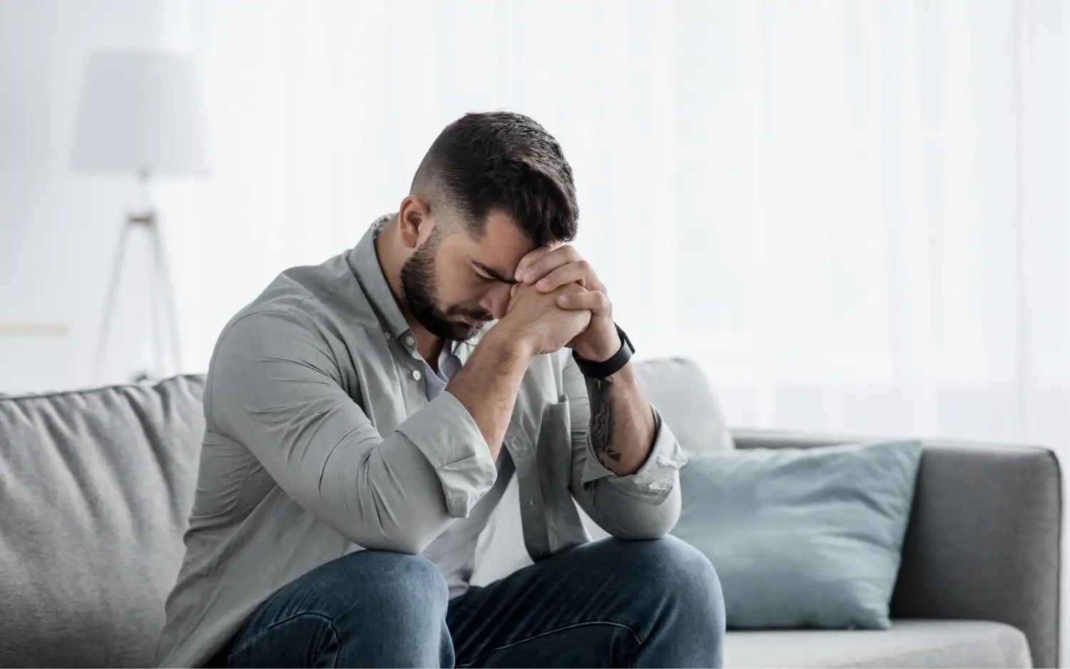 Adult male experiencing anxiety disorder symptoms seeking care Chicago Illinois