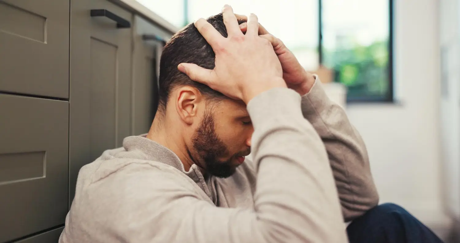 Adult man experiencing depression seeking psychiatric care Chicago Illinois
